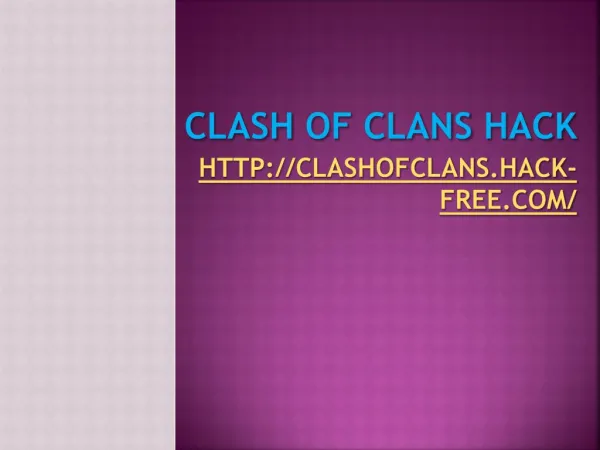 Clash of clans hack