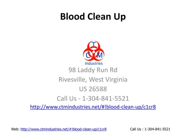 Blood Clean Up