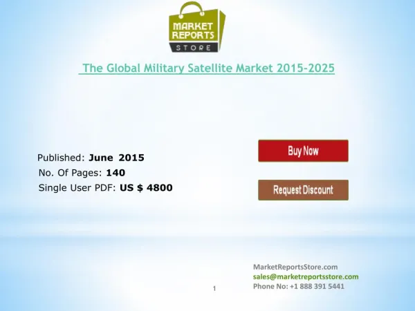 Global Military Satellite Market Analysis & Research Foreca