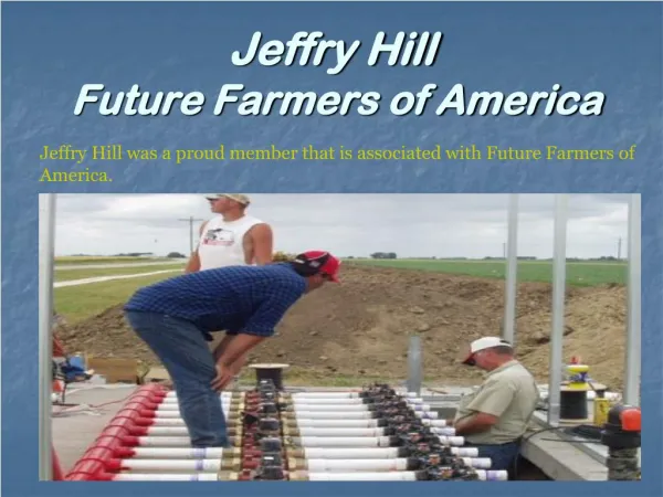 Jeffry Hill - Future Farmers of America