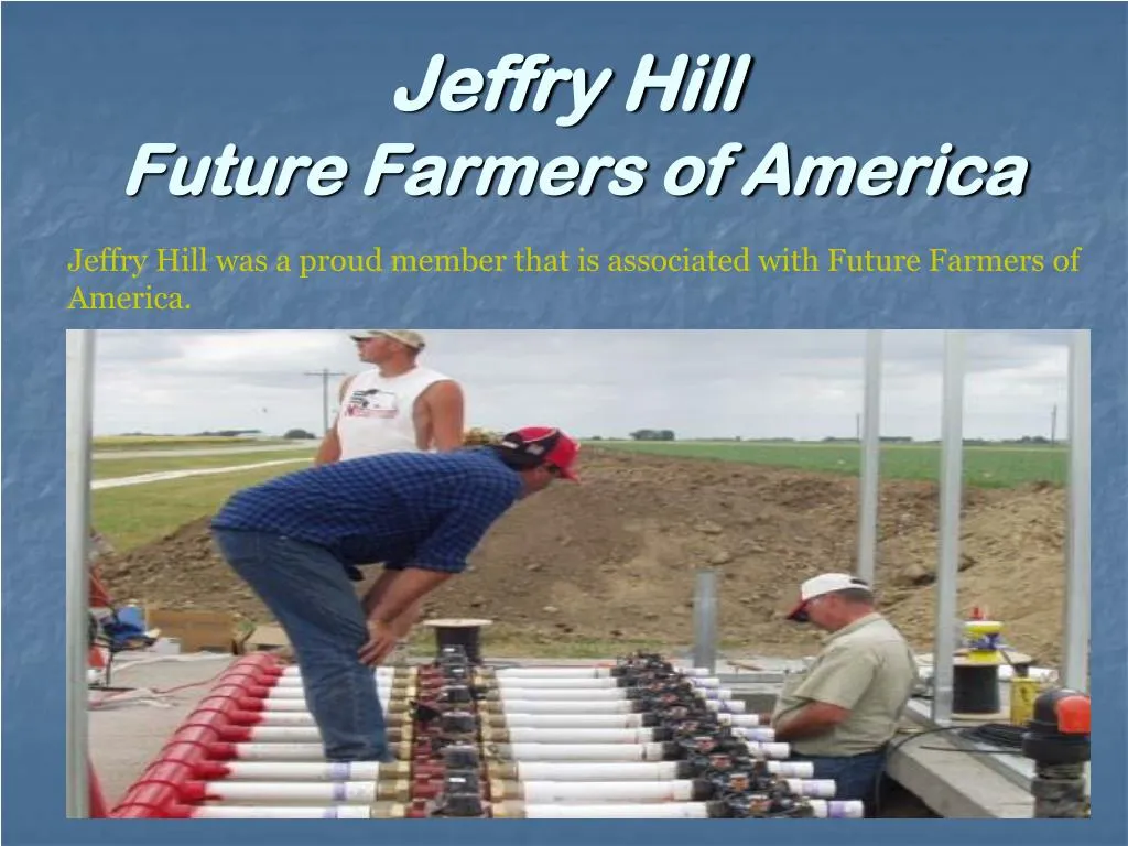 jeffry hill future farmers of america