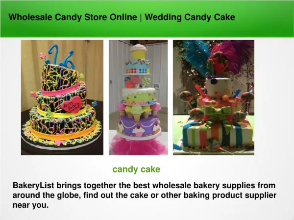 Wholesale Candy Store Online | Wedding Candy Cake