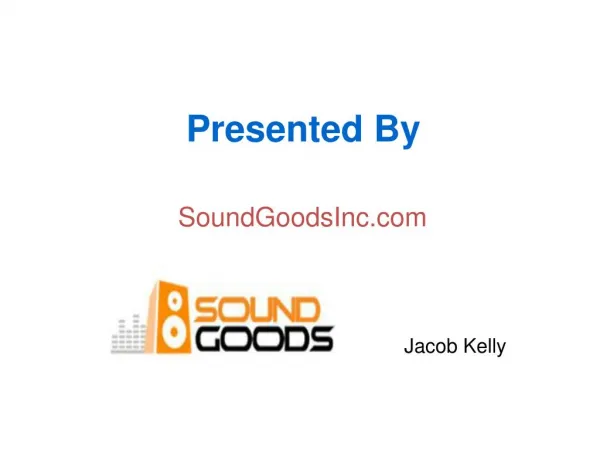 Buy DJ Equipments Online - Presented By - SoundGoodsInc.com