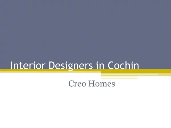 Interior Designers in Cochin