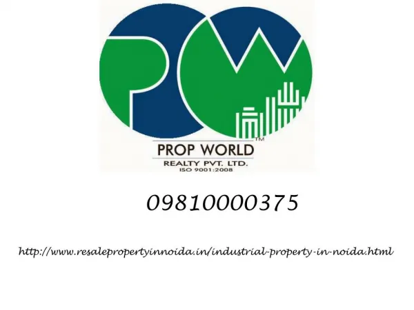 Industrial Property For Sale In Noida