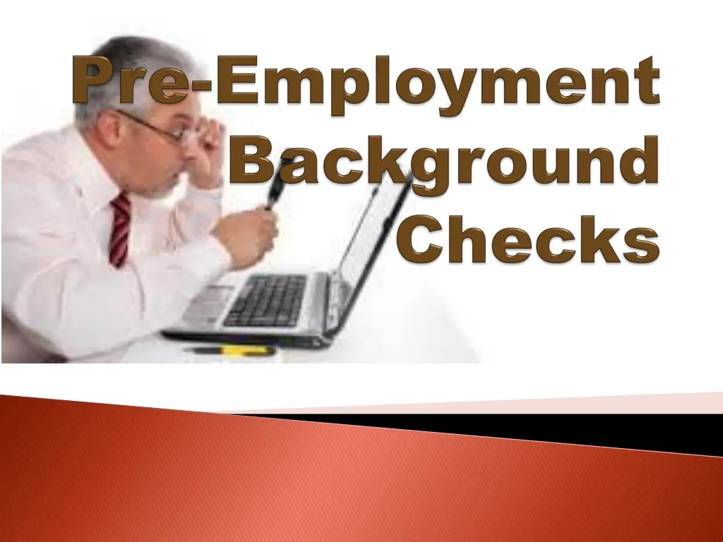 pre employment background checks