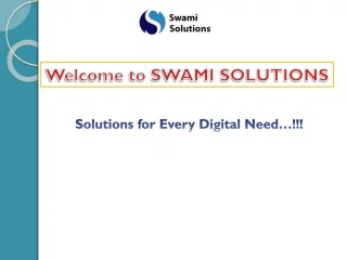 Swami Solutions | Web designing Company, SEO Services, SEO t