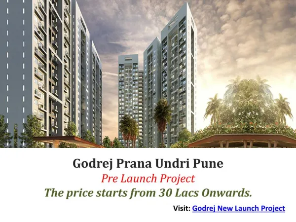 Godrej Prana - 1/2/3 BHK at Best price Pune