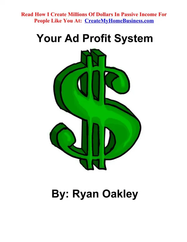 Your Ad Profit System by Ryan Oakley