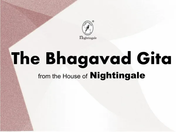 The Bhagavad Gita from the House of Nightingale
