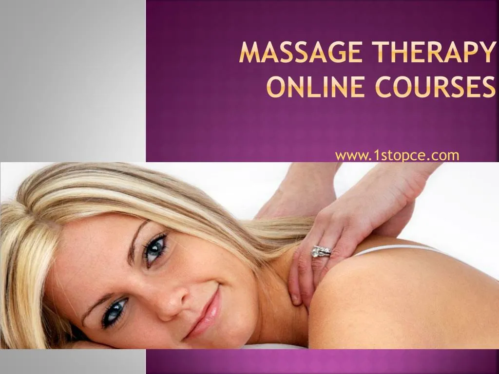 massage therapy online courses