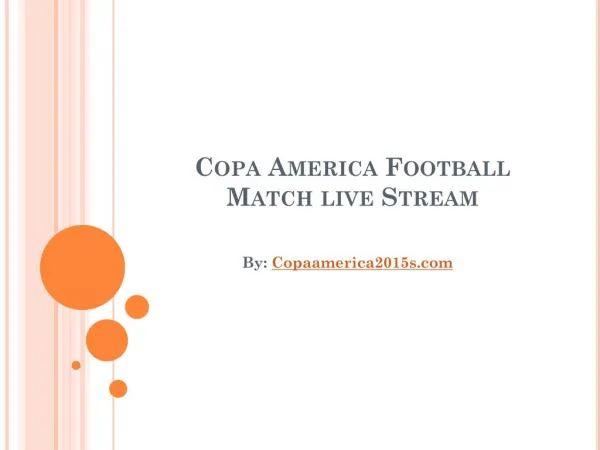 Watch Copa America Semi Final Live