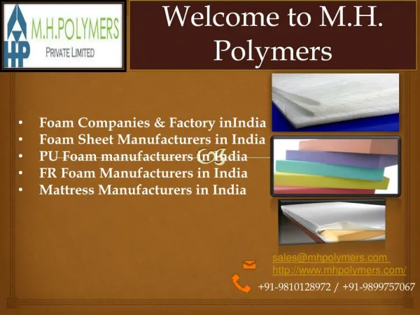 Foam Sheet Manufacturers in India