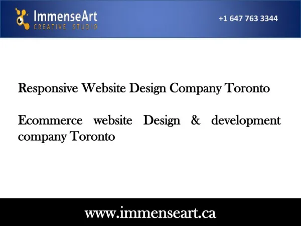 Responsive website design company toronto web design toronto