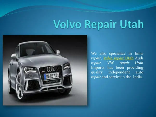 Volvo Repair Utah