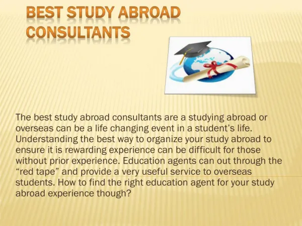 Best Study Abroad Consultants