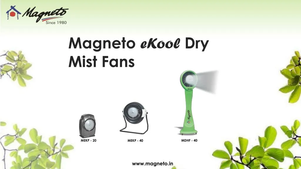 magneto ekool dry mist fans