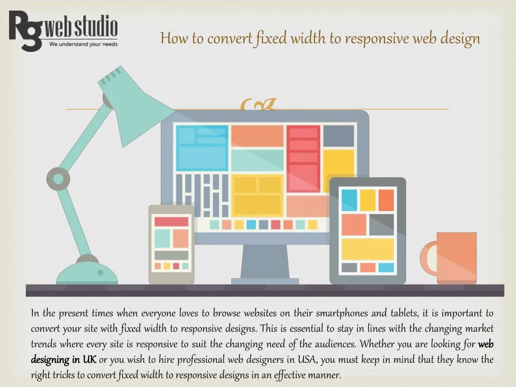 how to convert fixed width to responsive web design
