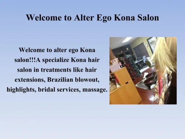 Kona salon products