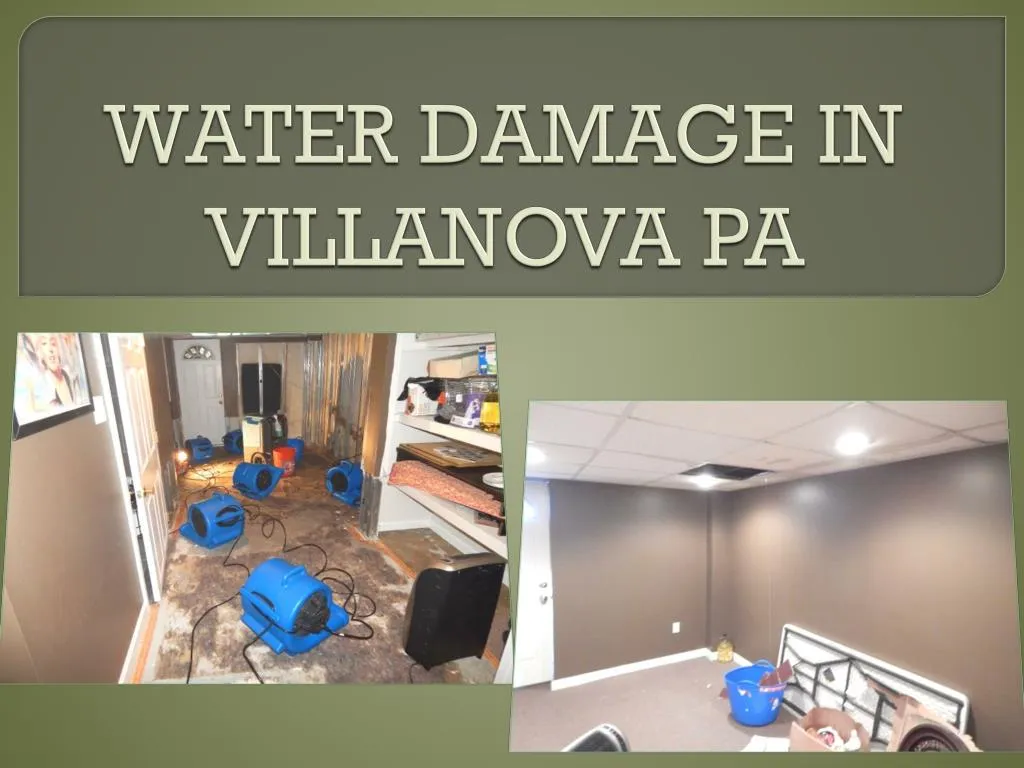water damage in villanova pa