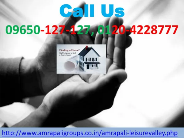 Amrapali leisure valley Residential Tower @ 09650-127-127