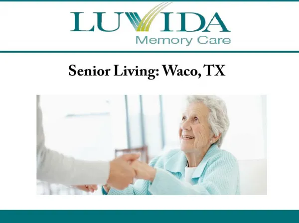 Senior Living: Waco, TX