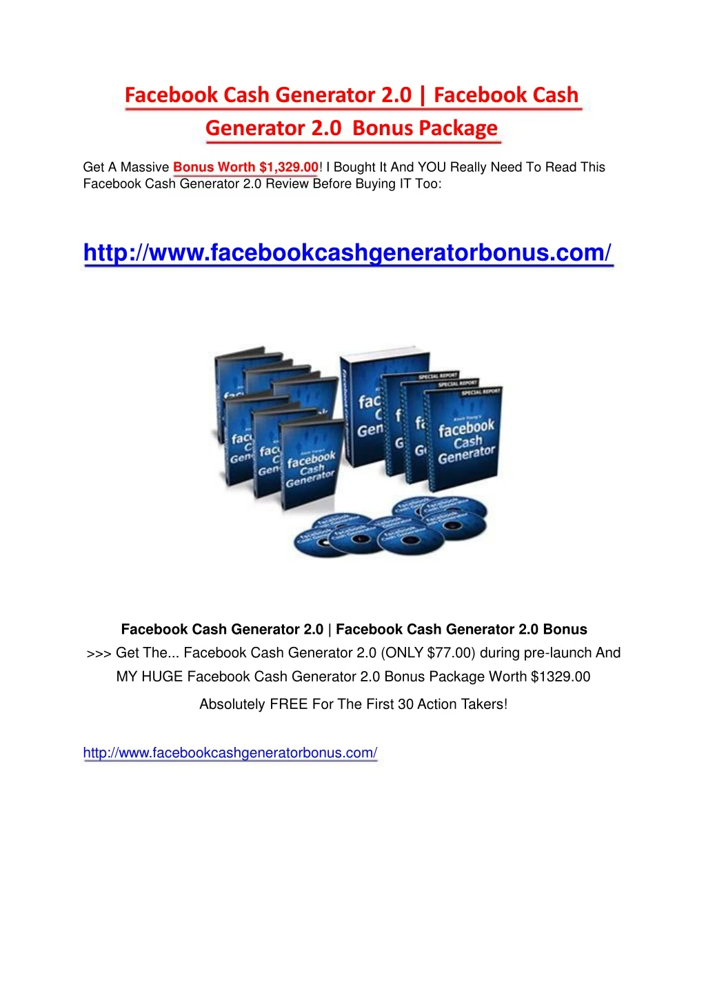 facebook cash generator 2 0 facebook cash