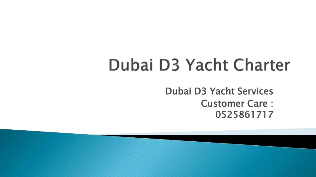 dubai d3 yacht charter