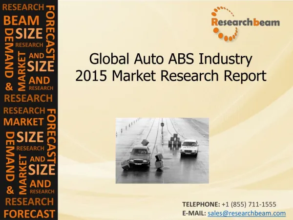 Global Auto ABS Industry Size, Growth, Demand, Forecast 2015