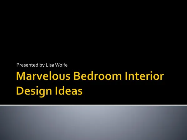 Marvelous Bedroom Interior Design Ideas