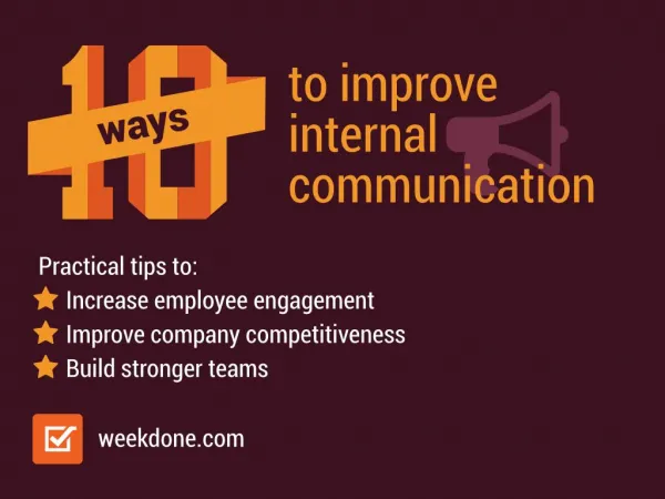 10 Ways to Improve Internal Communication