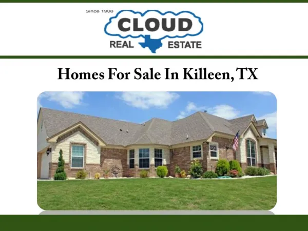 Homes for Sale in Killeen, TX