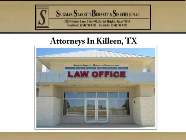 Attorneys In Killeen, TX