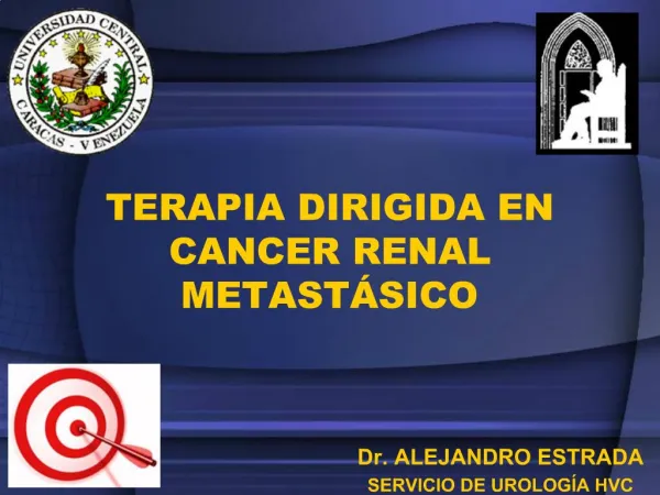 TERAPIA DIRIGIDA EN CANCER RENAL METAST SICO