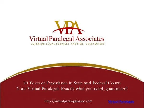 Virtual Paralegals Associates INC