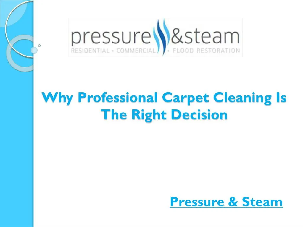 why professional carpet cleaning is the right decision