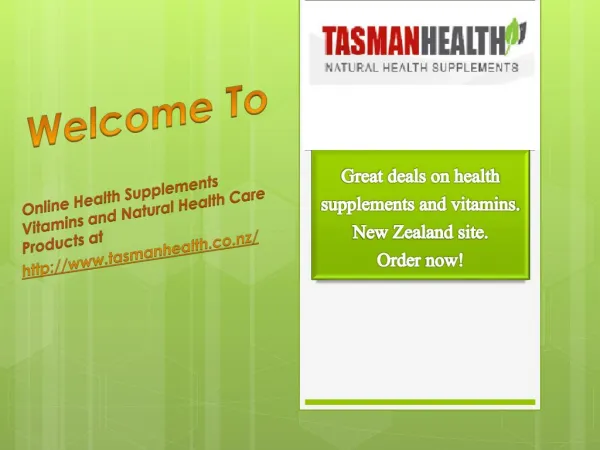 Herbal Health Products -TasmanHealth.co.nz