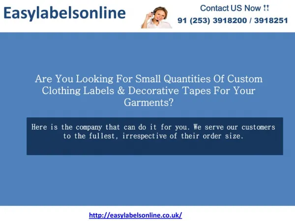 Garment Label Manufacturer- Easylabelonline
