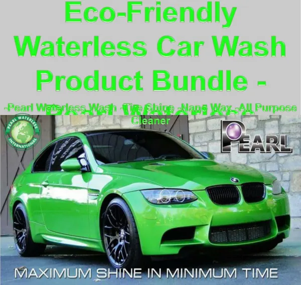 Eco-Friendly Waterless Car Wash Product Bundle - Pearl Water