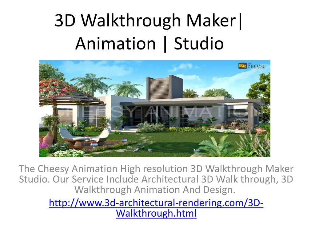3d walkthrough maker animation studio