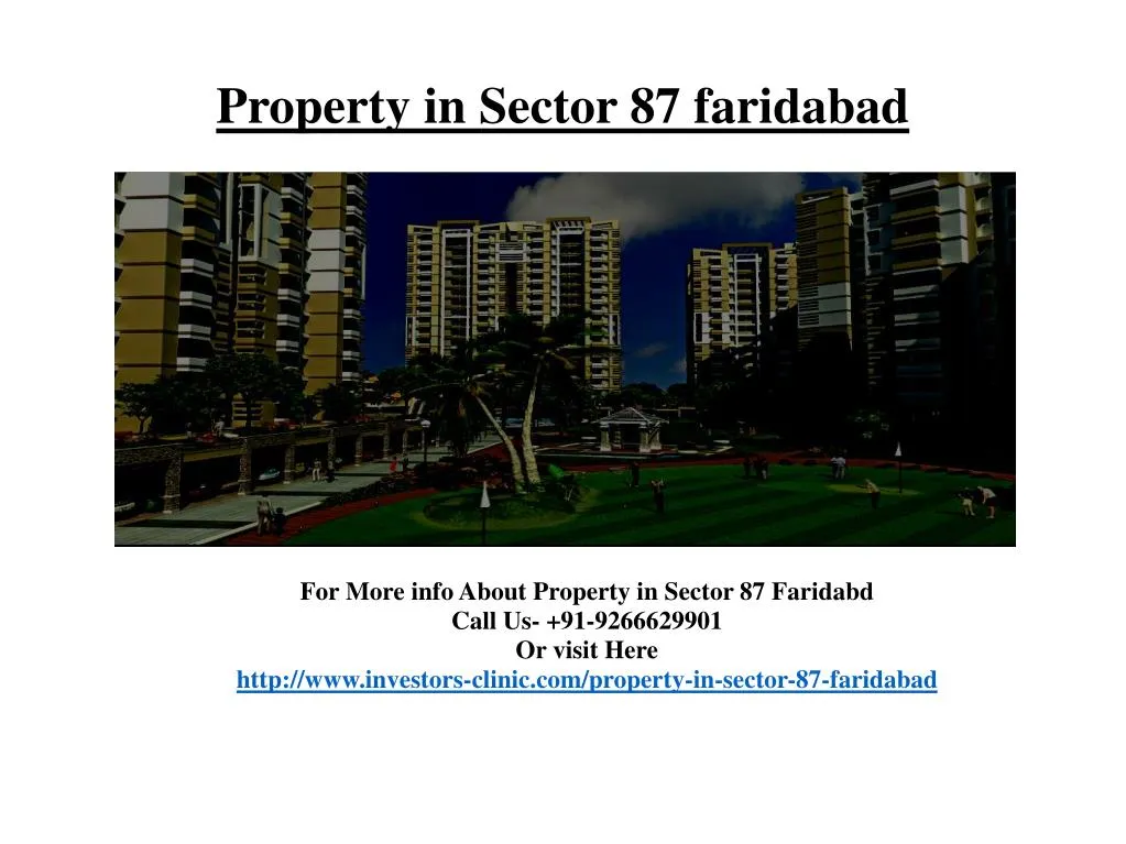 property in sector 87 faridabad