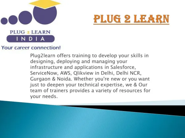 Plug2learn offers training to develop your skills