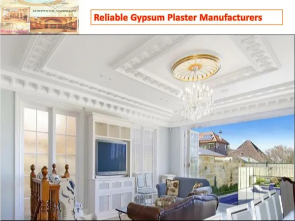 Reliable Gypsum Plaster Manufacturers in Rajasthan