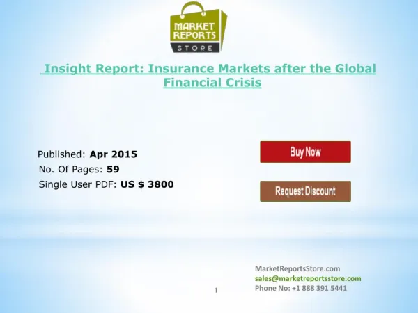 Insurance Industry Insight Report: Global Financial Research