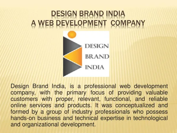 Design Brand India - A Online Promotion Company