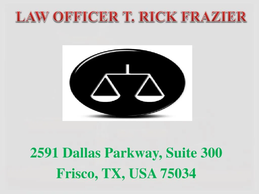 law officer t rick frazier