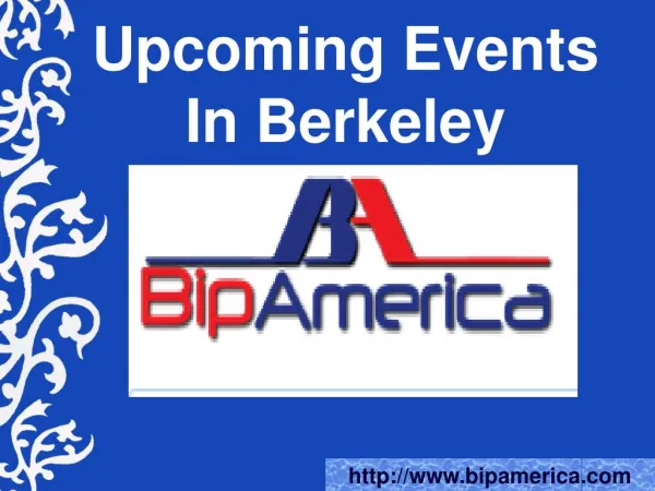 Upcoming Events In Berkeley