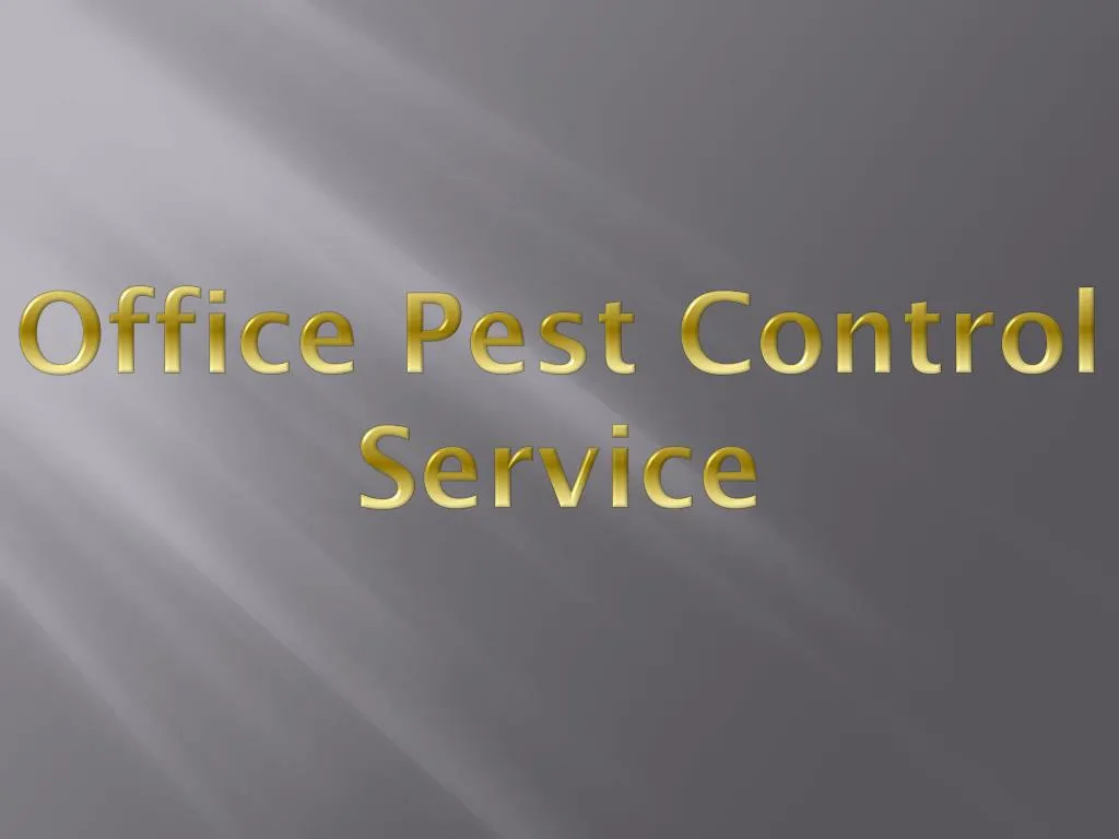 office pest control service