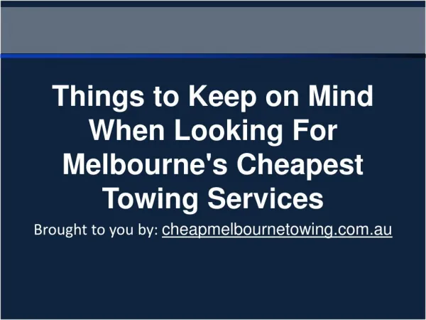 Things to Keep on Mind When Looking For Melbourne's Cheapest
