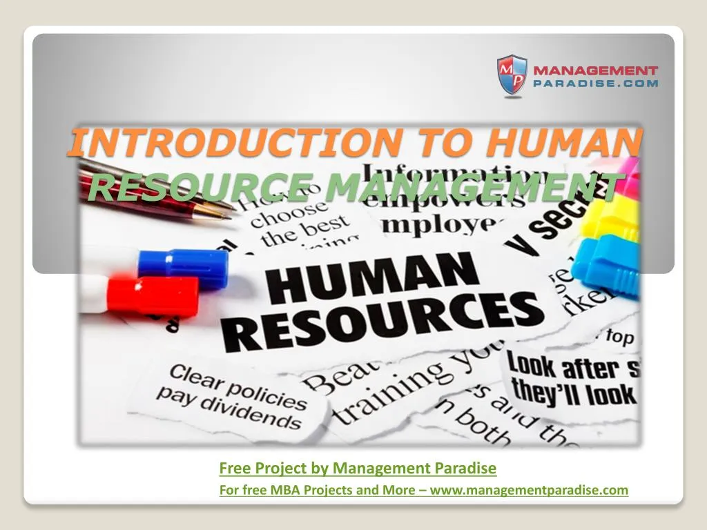introduction to human resource management